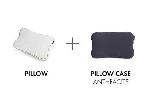BLACKROLL® PILLOW/CASE ANTHRACITE SET