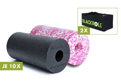 BLACKROLL® 20 TRAINERSET MED Schwarz + Weiss/ Pink